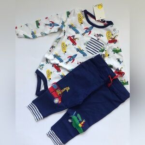 NWT Mini Boden Baby Onesie and Leggings Set
